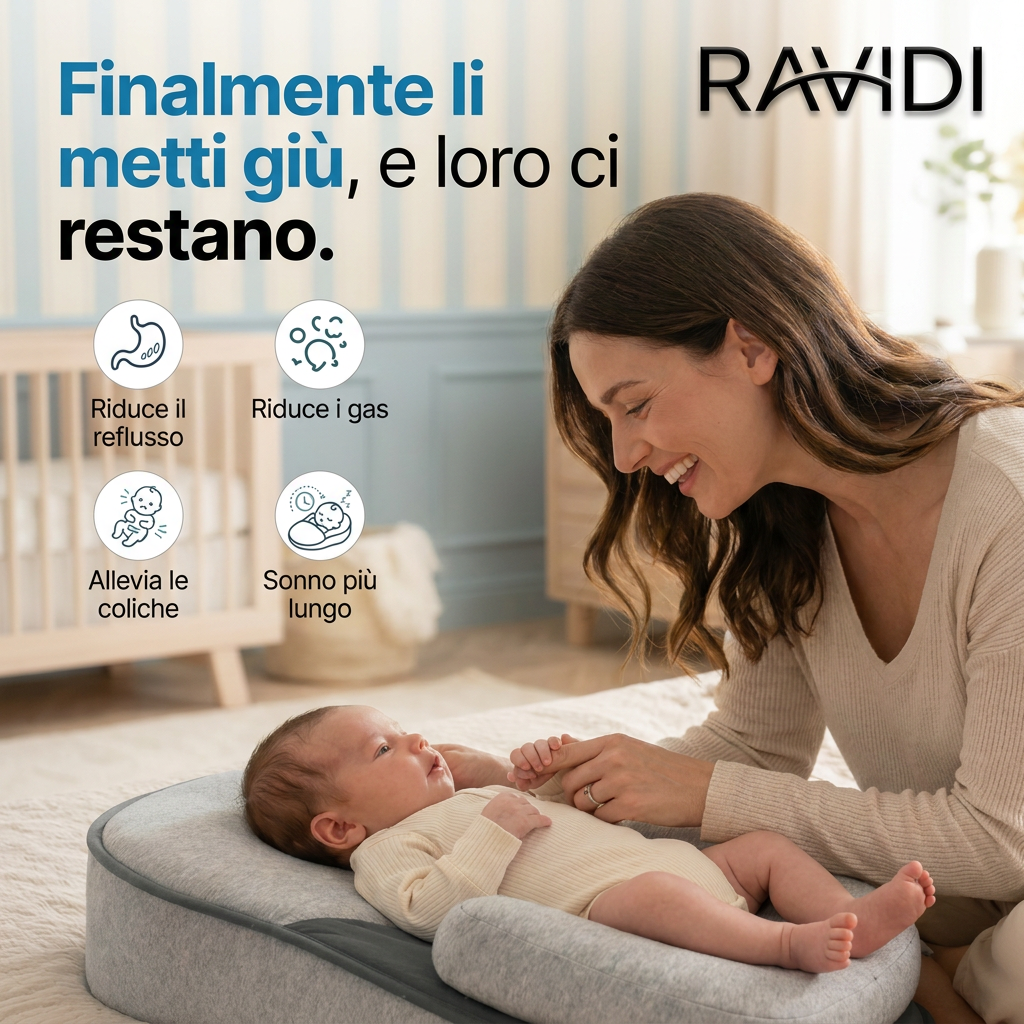 RAVIDI™ Baby Dream - Per Reflusso, Coliche & Riposo Tranquillo